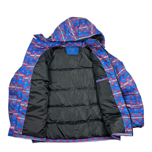 Club Room Mens Stretch Hooded Water-Resistant Puffer Jacket Blue XL - Picture 2 of 6